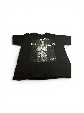 Happy Graphic Short Sleeve Tee - Black